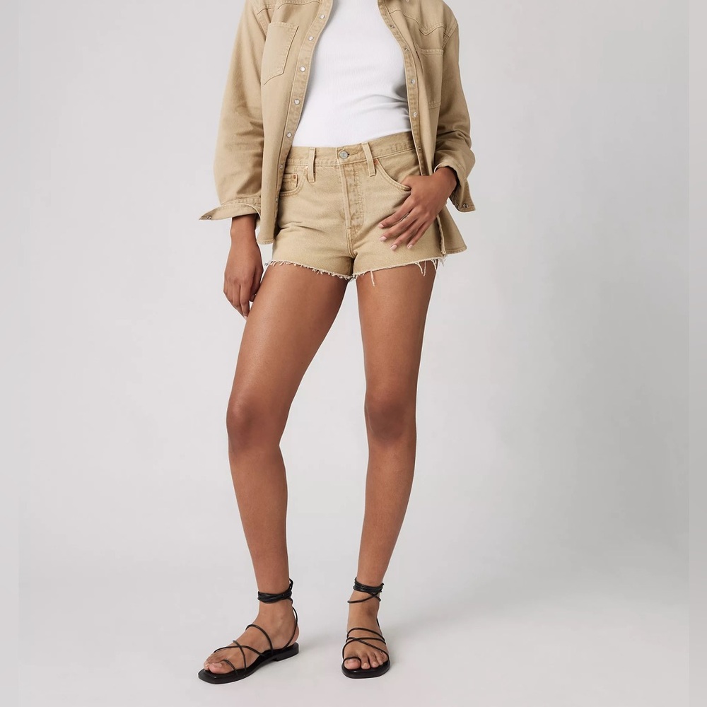 Levi's Tan Jean Shorts for Women